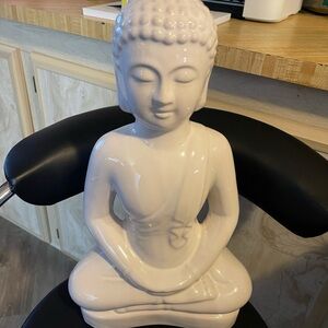 Serene Cream Buddha Sculpture
